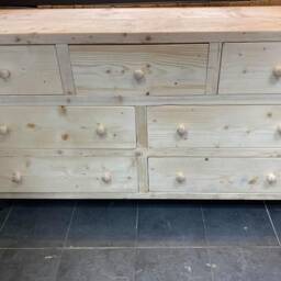 Handmade Rustic Wood Chest Of Drawers, Hairpin Legs - thumbnail 2