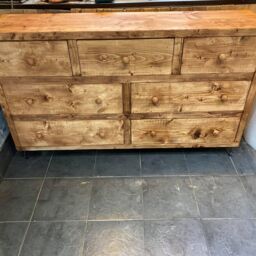 Handmade Rustic Wood Chest Of Drawers, Hairpin Legs - thumbnail 3