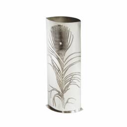 Peacock Feather Pewter Vase - Wentworth John Ruskin Design - thumbnail 2