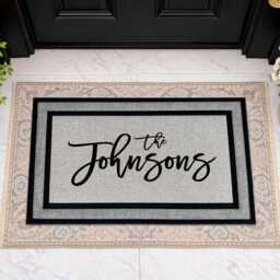 Gifts For Her - Him Outdoor Personalized Rug Doormat Washable Custom Door Mat Welcome - thumbnail 3