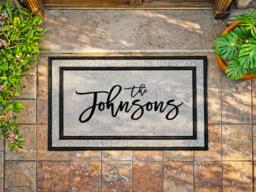 Gifts For Her - Him Outdoor Personalized Rug Doormat Washable Custom Door Mat Welcome