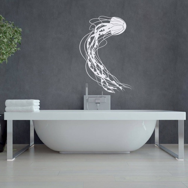 Jellyfish Wall Decal Ocean Nursery Bathroom Art Decor #148 - image 1