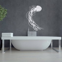 Jellyfish Wall Decal Ocean Nursery Bathroom Art Decor #148 - thumbnail 1