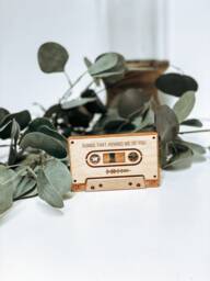 Personalized Wood Mixtape Plaque 5Th Anniversary Qr Code Gift, Fathers Day Gift Idea, Mothers Music Playlist - thumbnail 1