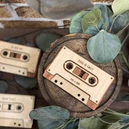 Personalized Wood Mixtape Plaque 5Th Anniversary Qr Code Gift, Fathers Day Gift Idea, Mothers Music Playlist - thumbnail 2