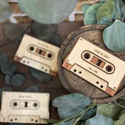 Personalized Wood Mixtape Plaque 5Th Anniversary Qr Code Gift, Fathers Day Gift Idea, Mothers Music Playlist - thumbnail 4