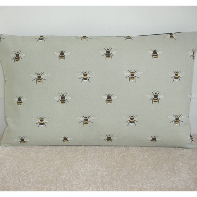 "Bees Pillow Cover Oblong Bolster Cushion Case Sham Bee 16x12 20x12 Insect Slip Pillowcase Insects 16""x12"