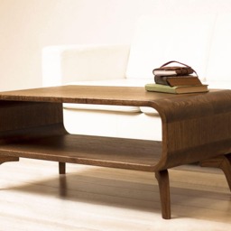 Bespoke Coffee Table, Mid Century Table, Art Deco Coffee Sofa Low Table in Solid Wood, in Stock - thumbnail 4