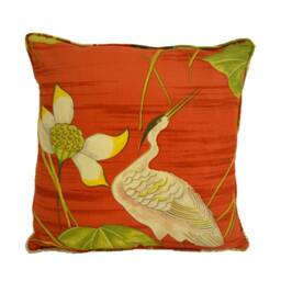 Sanderson - Heronsford Coral/Yellow Cushion Cover Throw Pillow Designer Home Decor - thumbnail 3