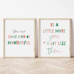 Inspirational Print Set - Nursery Decor, Playroom Wall Art - thumbnail 2