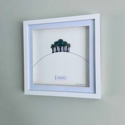 Iconic Nearly Home Trees Wall Art - Framed Picture Handmade in Cornwall - thumbnail 2