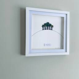 Iconic Nearly Home Trees Wall Art - Framed Picture Handmade in Cornwall - thumbnail 3