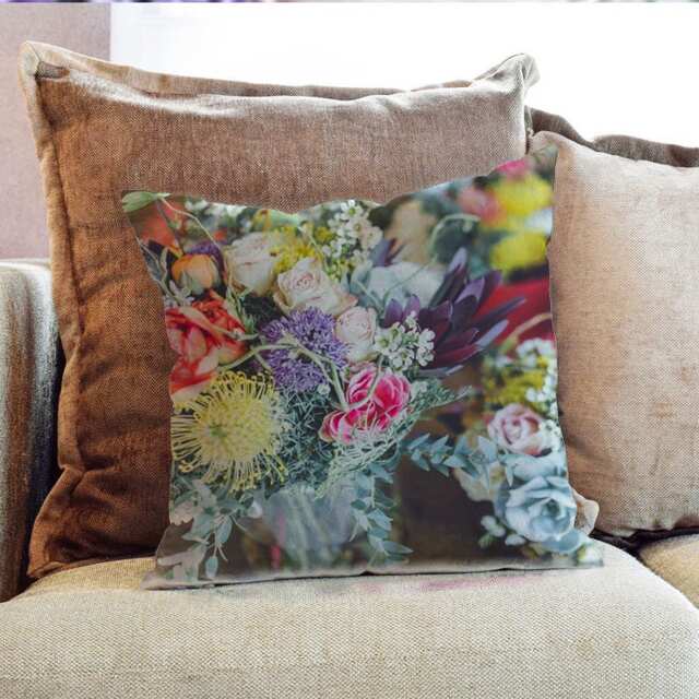 Catus Succulents Plants Photography - Decorative Pillow Throw Cushion Fabric , Case Cover Or With Filling