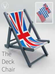 Union Jack - Deck Chair Phone Holder Mobile Stand For Desk Red White Blue - thumbnail 4