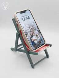 Union Jack - Deck Chair Phone Holder Mobile Stand For Desk Red White Blue - thumbnail 2