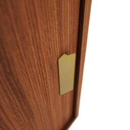 Mid-Century Sideboard, Dresser, Commode, Credenza Made Of Oak Veneer - Teak Colour Livlo T-P01 - thumbnail 4