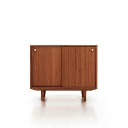 Mid-Century Sideboard, Dresser, Commode, Credenza Made Of Oak Veneer - Teak Colour Livlo T-P01