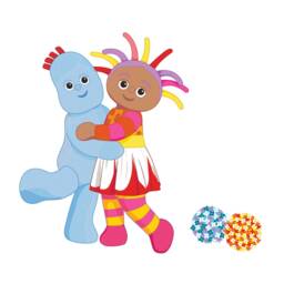 Igglepiggle & Upsy Daisy Hug, in The Night Garden Wall Sticker - thumbnail 3