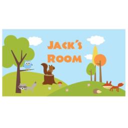 Door Sign Woodland Forest Friends Baby Nursery Kids Bedroom Wall Art - thumbnail 2