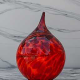 Handmade Multicolour Glass Table Lamp Unique Home Decor - thumbnail 3