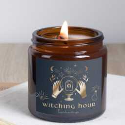 Witching Hour Fantasy Candle - Bookish Goth Gifts, Handmade Soy Wax, Dark Academia Decor - thumbnail 2