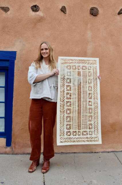 Handmade Mexican Amate Paper Wall Art - Xl 23.5X47 Modern - Unframed - image 1
