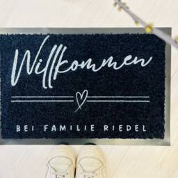 Housewarming Gift Personalized - Door Mat With Family Name, Custom Welcome Mat, Wedding For Couple, New Home Gift, Polyamide 24x16 In - thumbnail 3
