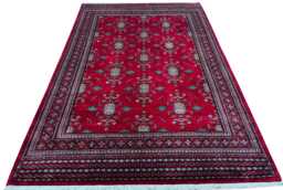 6x9 Red Color Bokhara Rug - 1.80x2.80 Bedroom Luxury Area Turkish Fine Quality Afghan
