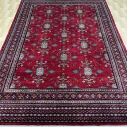 6x9 Red Color Bokhara Rug - 1.80x2.80 Bedroom Luxury Area Turkish Fine Quality Afghan - thumbnail 2