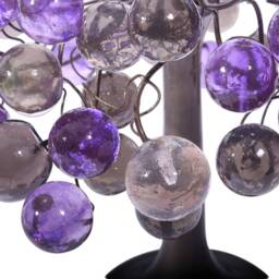 Purple Table Lamp, Modern Bedside Lamp With Bubbles - thumbnail 2