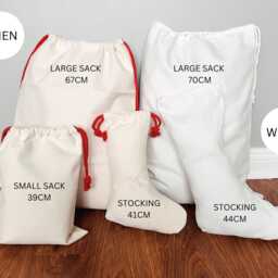 Personalised Nutcracker Christmas Sack Or Stocking, Initial Letter - thumbnail 2
