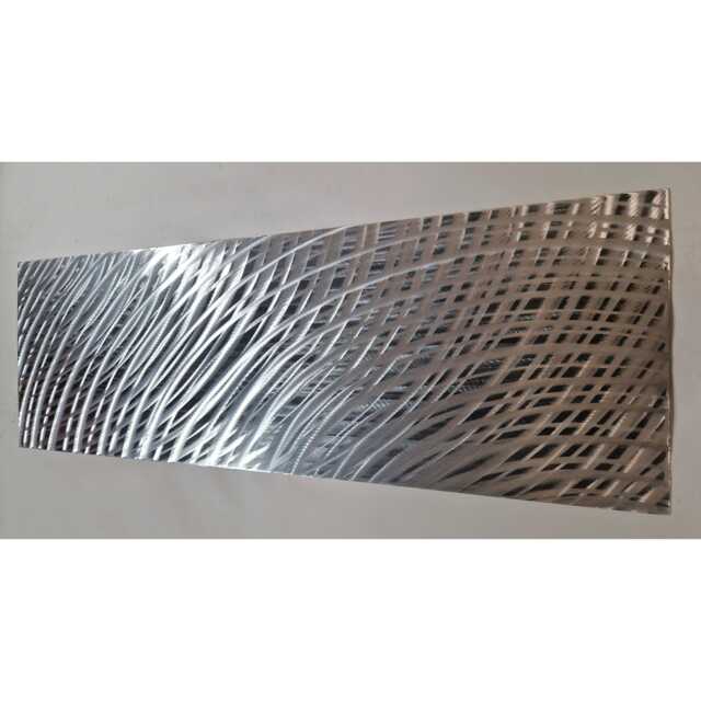 Entity. Modern Abstract Metal Wall Art, Silver & Grey. Indoor/Outdoor - image 1