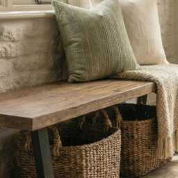 The Glencoe Bench - Solid Wood Furniture Modern Barn House Style Handmade in The UK - thumbnail 3