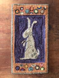 Another Gray Hair Rug Hooking Pattern On Linen