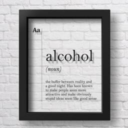 Transparent Alcohol Definition Print Bar Poster Club Alcoholic Gift Doctor Friend Kitchen Wall Decor - thumbnail 2