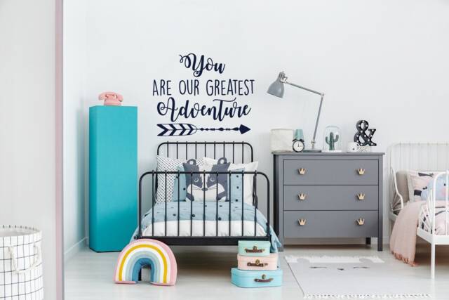 Adventure Quote Wall Decal Nursery Decor, Wanderlust Kids Room Art #108 - image 1