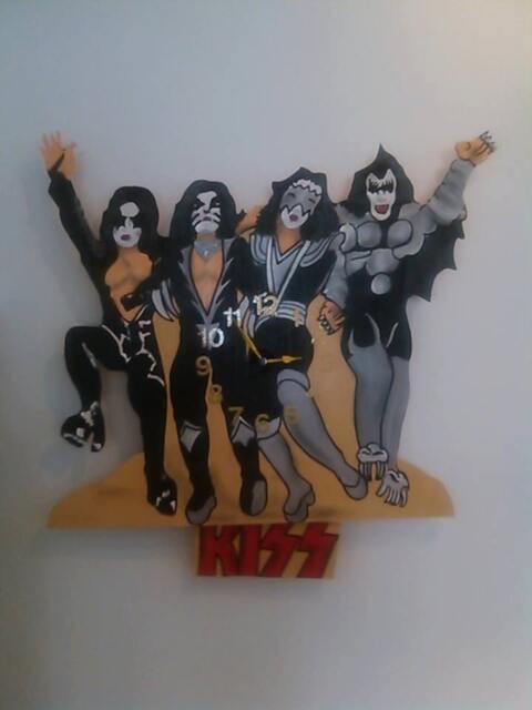 Kiss Heavy Rock Pendulum Clock