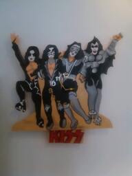 Kiss Heavy Rock Pendulum Clock