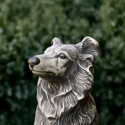 Large Collie Dog Statue Concrete Sculpture Outdoor Scottish Ornament Stone Pet Art Front Door Decor Dog Lover Gift Memorial Figurine - thumbnail 3
