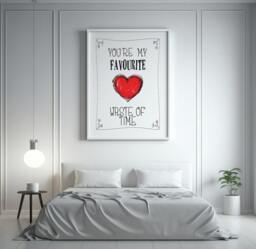 Favourite Waste Of Time Print, Teen Girl Room Decor - thumbnail 1