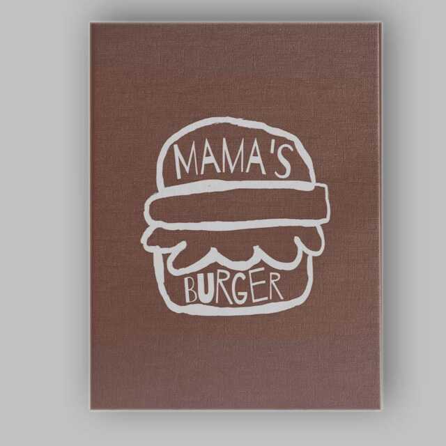 Minimalist Mama Burger Fast Food Typography Illustration Canvas Wall Art Print Decor Picture Ready To Hang - image 1