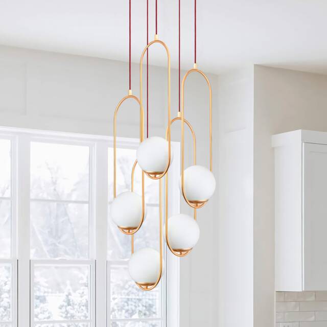 Cluster Pendant Lights, Stairwell Lighting, Candelier, Chandelier Lighting, Stairway Chandelier, Entryway Lighting, Staircase Light - image 1
