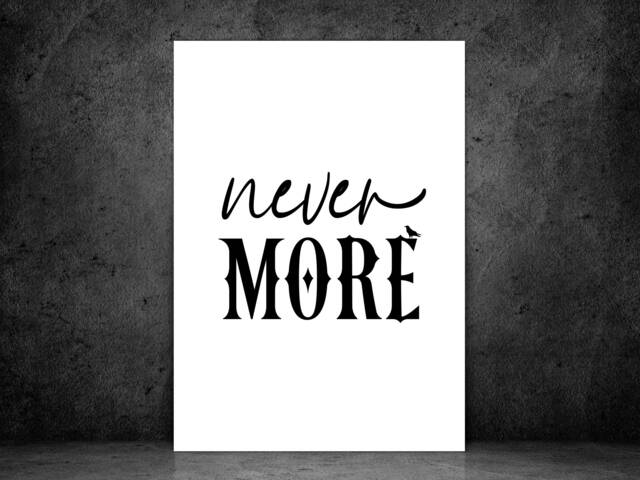 Nevermore Wednesday Addams Halloween Family Pumpkin - Print Boys Girls Decor Gift Bespoke A5 A4 A3 Framed Or Unframed - image 1
