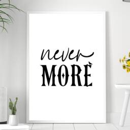 Nevermore Wednesday Addams Halloween Family Pumpkin - Print Boys Girls Decor Gift Bespoke A5 A4 A3 Framed Or Unframed - thumbnail 3