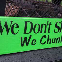 We Don't Skinny Dip Chunky Dunk Wood Sign Summer Distressed Wall Hanging Funny Decor Pool House - thumbnail 3