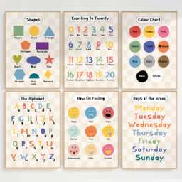 Feelings Print, Educational Poster, Smiley Face, Colourful Kids Decor, Cool Happy Positive Emotions Print - thumbnail 3
