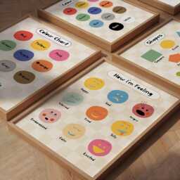 Feelings Print, Educational Poster, Smiley Face, Colourful Kids Decor, Cool Happy Positive Emotions Print - thumbnail 2
