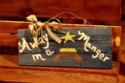 Hand-Painted Christmas Carol Sign Reclaimed Wood Wall Art - thumbnail 1