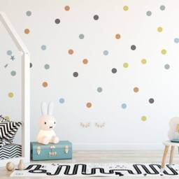 Spot Wall Stickers, Polka Dot Decals, Vinyl Art, Stickers For Kids, Nursery, Childrens Bedroom - thumbnail 2