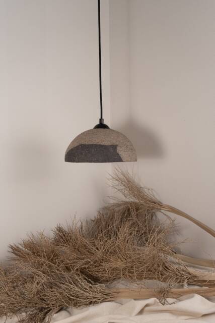 Handmade Ceramic Dome Pendant Light - Wabi Sabi Lighting - 19 - image 1